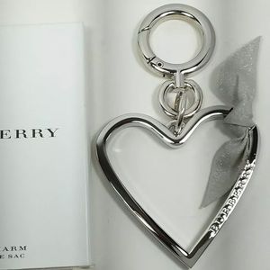 BURBERRY HEART BAG CHARM